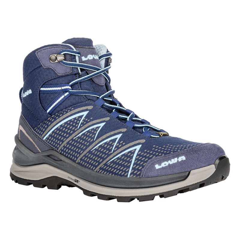 LOWA Boots Women's Ferrox Pro GTX Mid Ws-Navy/Ice Blue - Click Image to Close