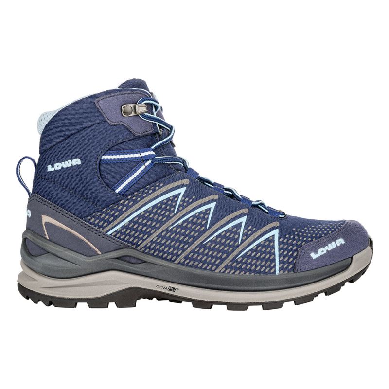 LOWA Boots Women's Ferrox Pro GTX Mid Ws-Navy/Ice Blue - Click Image to Close