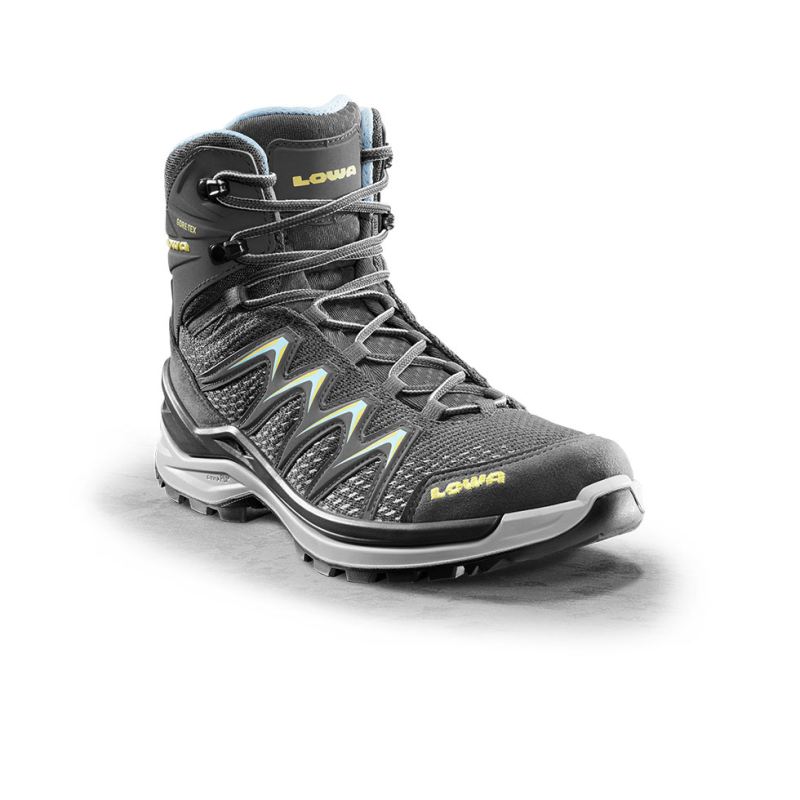 LOWA Boots Women's Innox Pro GTX Mid Ws-Graphite/Mint