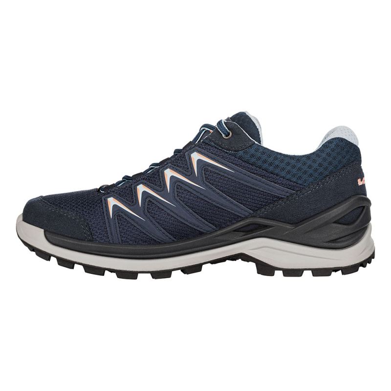 LOWA Boots Women's Innox Pro GTX Lo Ws-Navy/Salmon