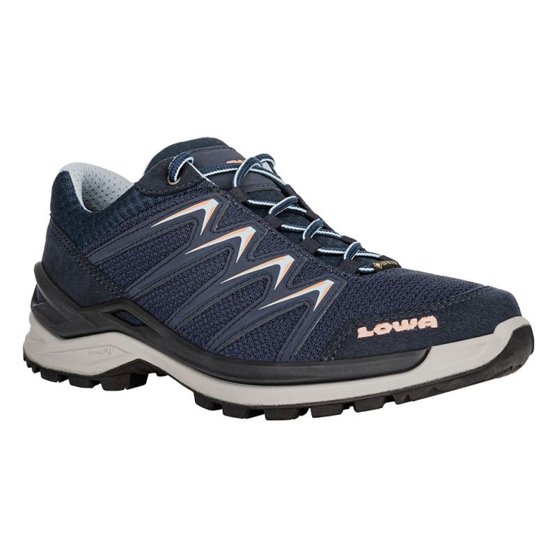 LOWA Boots Women's Innox Pro GTX Lo Ws-Navy/Salmon