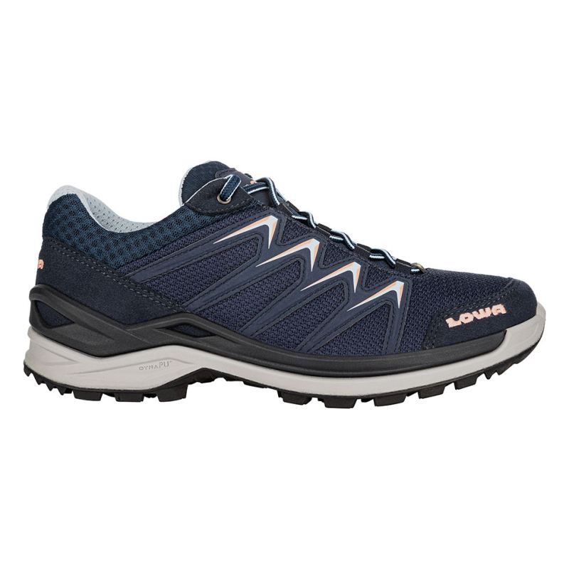 LOWA Boots Women's Innox Pro GTX Lo Ws-Navy/Salmon