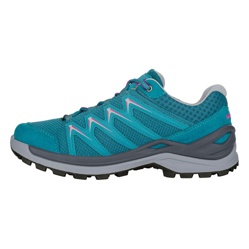 LOWA Boots Women's Innox Pro GTX Lo Ws-Turquoise/Pink