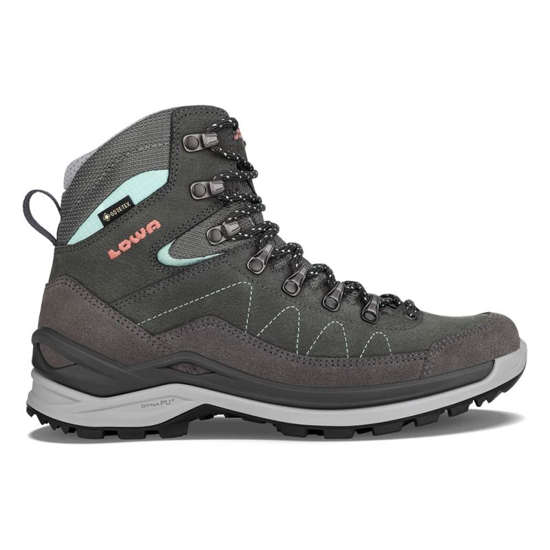 LOWA Boots Women's Toro Pro GTX Mid Ws-Graphite/Jade - Click Image to Close