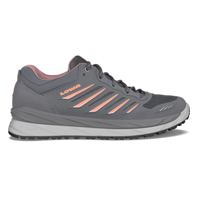 LOWA Boots Women's Axos GTX Lo Ws-Grey/Melon