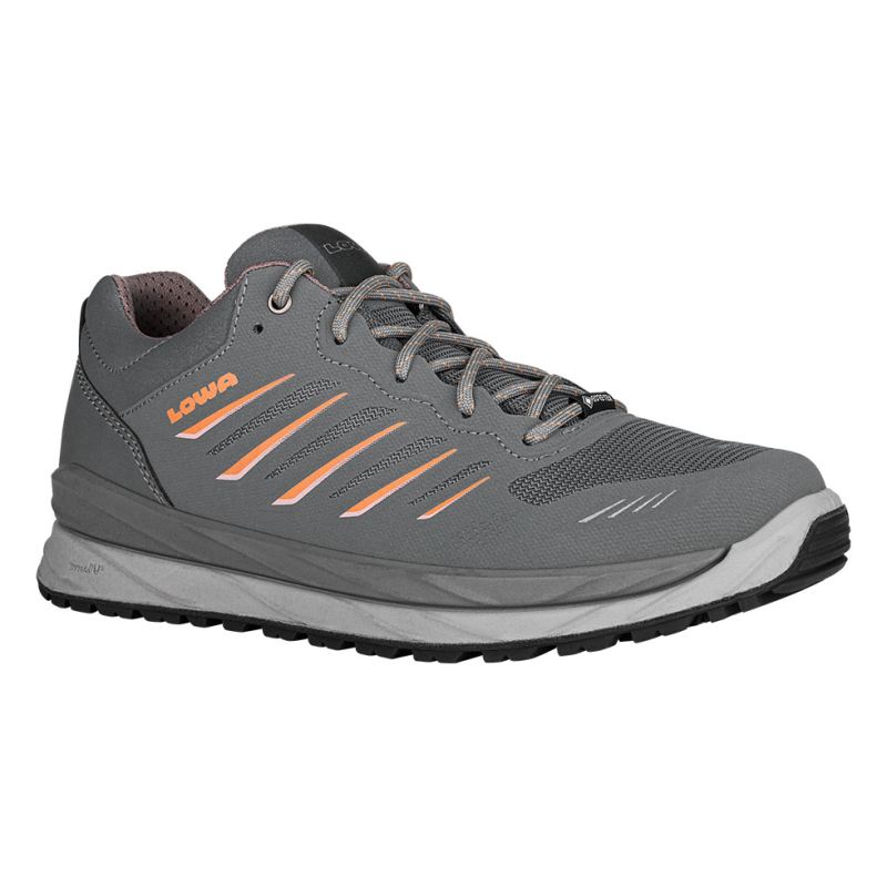 LOWA Boots Women's Axos GTX Lo Ws-Grey/Melon