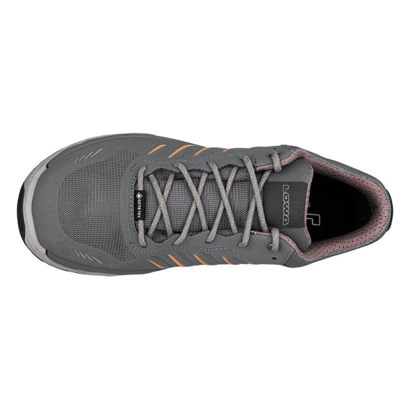 LOWA Boots Women's Axos GTX Lo Ws-Grey/Melon