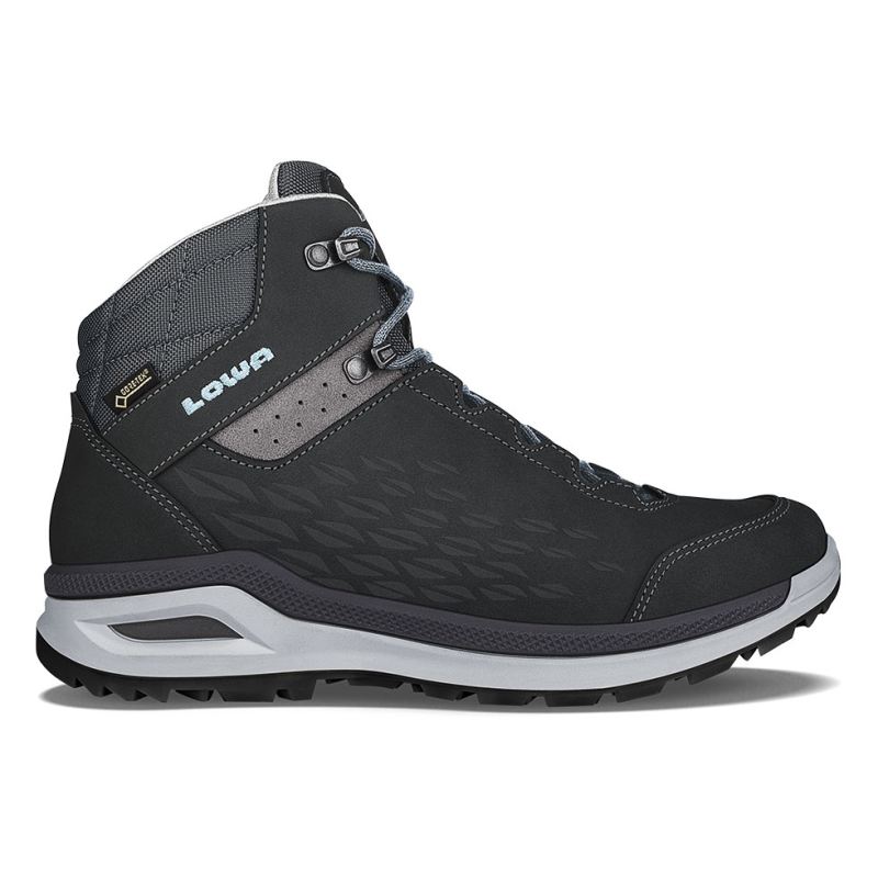 LOWA Boots Women's Locarno GTX QC Ws-Anthracite/Ice Blue - Click Image to Close