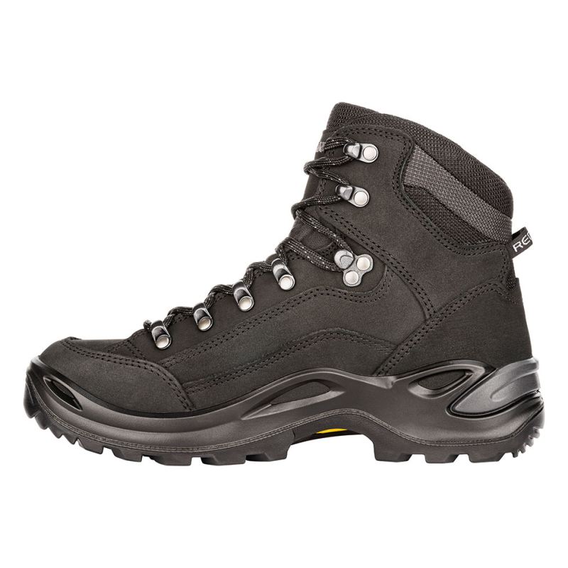 LOWA Boots Women's Renegade GTX Mid Ws-Deep Black - Click Image to Close