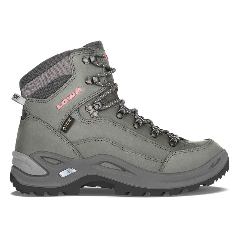LOWA Boots Women's Renegade GTX Mid Ws-Graphite/Rose - Click Image to Close