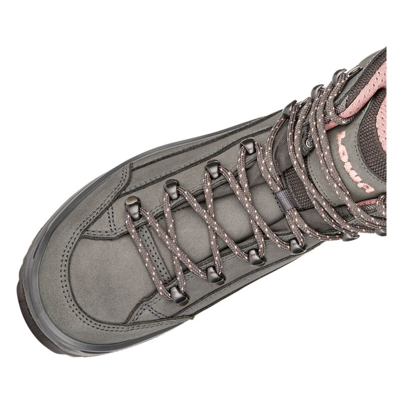 LOWA Boots Women's Renegade GTX Mid Ws-Graphite/Rose - Click Image to Close