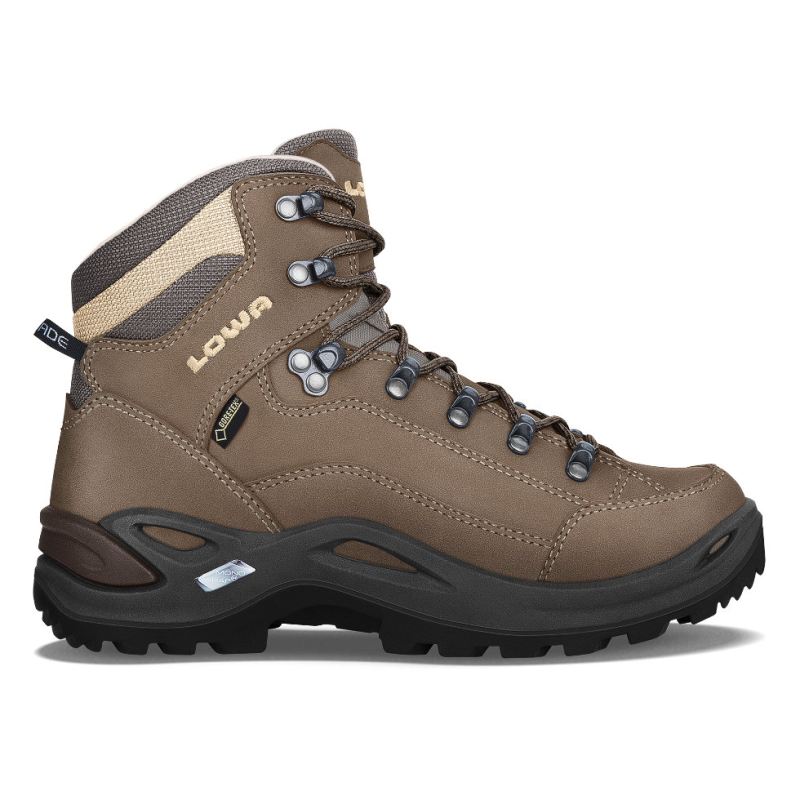 LOWA Boots Women's Renegade GTX Mid Ws-Stone - Click Image to Close