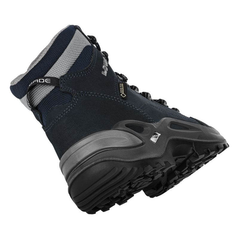 LOWA Boots Women's Renegade GTX Mid Ws-Navy/Grey - Click Image to Close