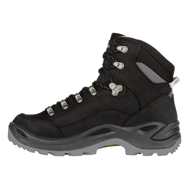 LOWA Boots Women's Renegade GTX Mid Ws-Black/Ice Blue