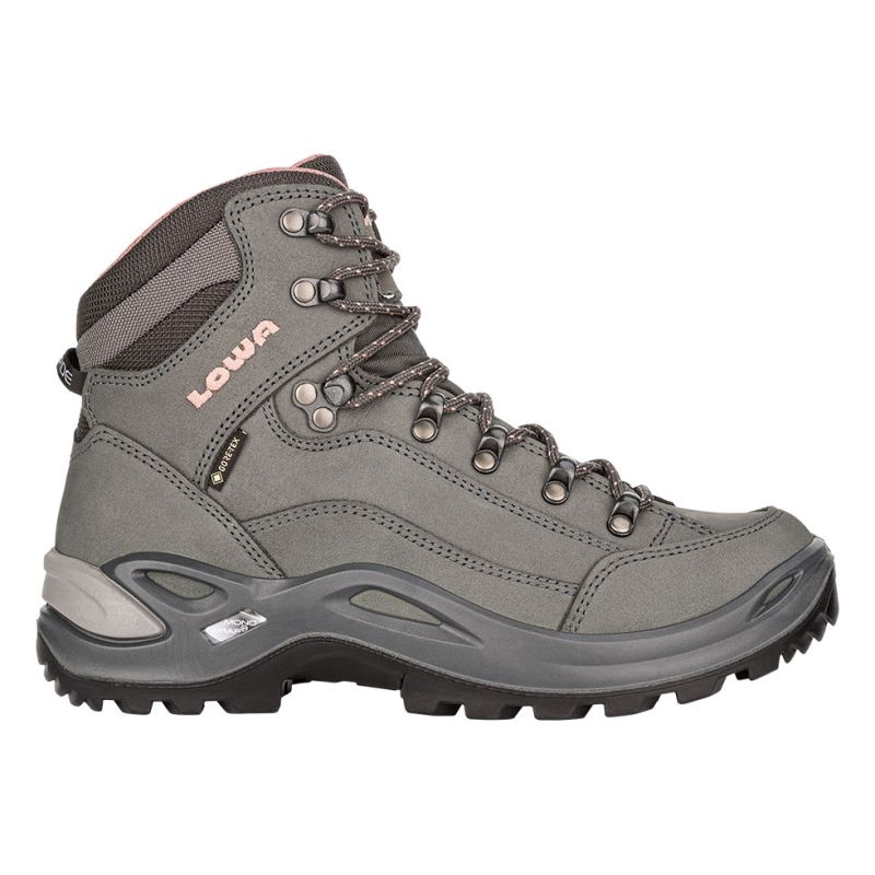 LOWA Boots Women's Renegade GTX Mid Ws-Graphite/Rose - Click Image to Close