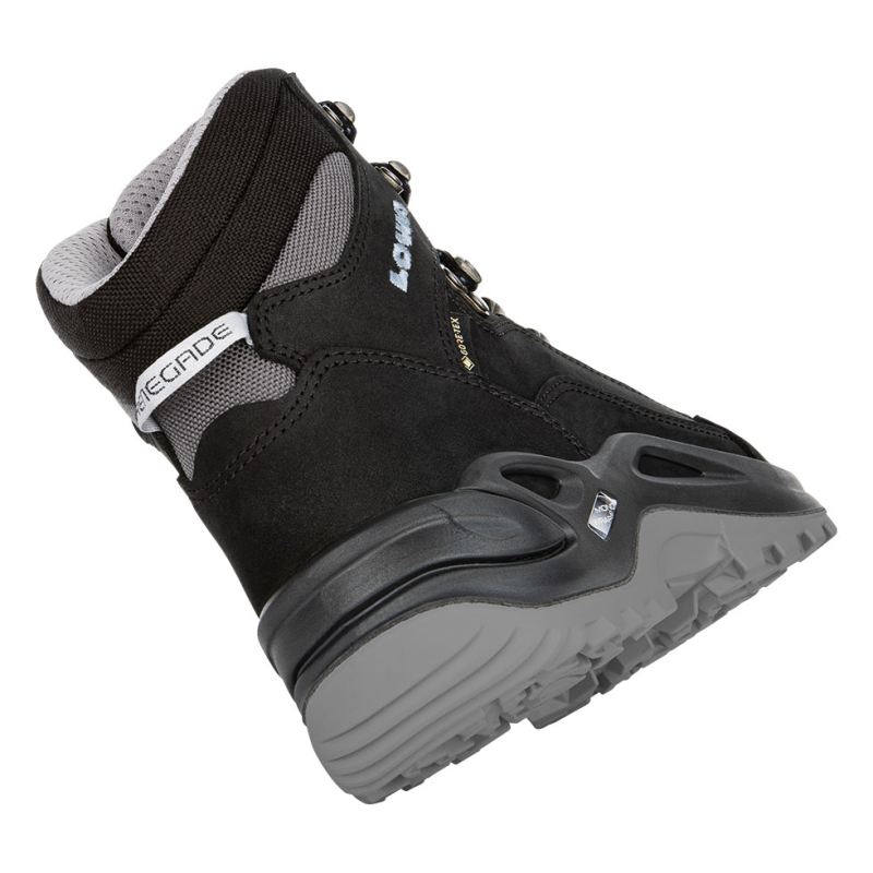 LOWA Boots Women's Renegade GTX Mid Ws-Black/Ice Blue