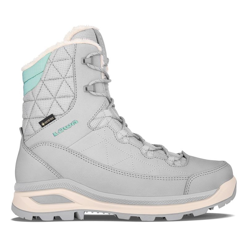 LOWA Boots Women's Ottawa GTX Ws-Light Grey/Aquamarine - Click Image to Close