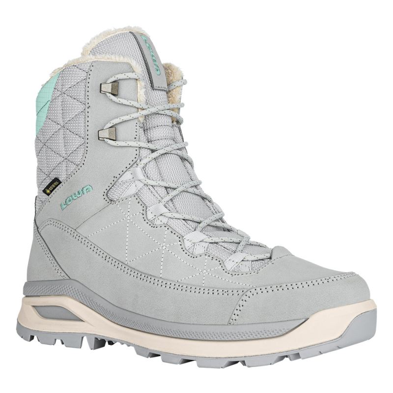 LOWA Boots Women's Ottawa GTX Ws-Light Grey/Aquamarine - Click Image to Close