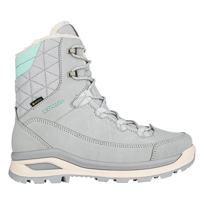 LOWA Boots Women's Ottawa GTX Ws-Light Grey/Aquamarine