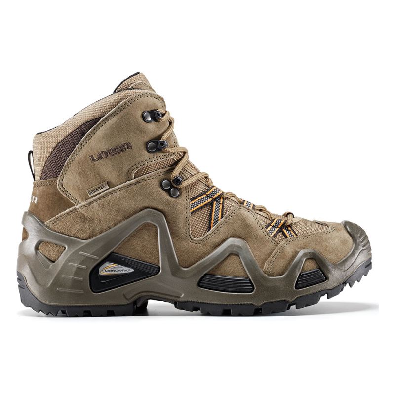 LOWA Boots Men's Zephyr GTX Mid-Beige/Brown - Click Image to Close